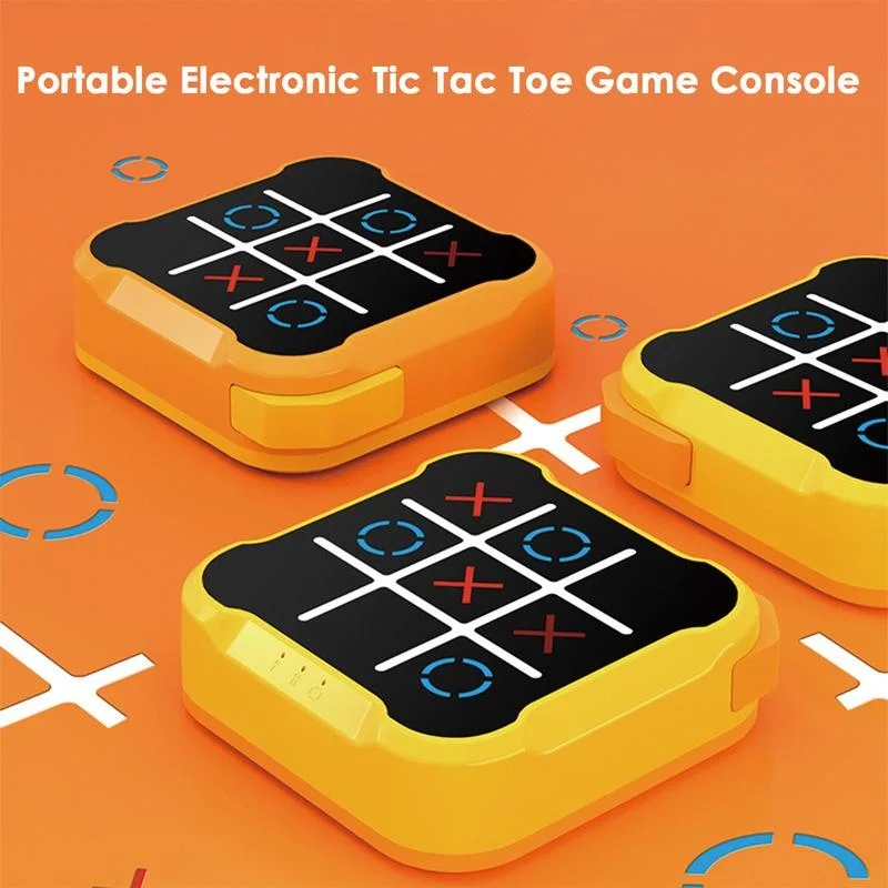 다기능 전자 Tic-Tac-Toe 보드 보드 게임 몬테소리 퍼즐 테이블 게임 체스 체스 세트 성인을위한 휴대용 어린이