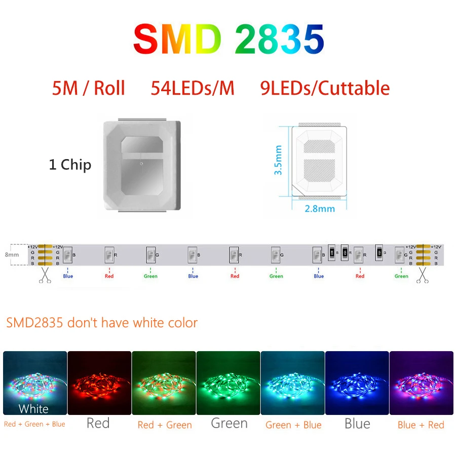 와이파이 LED 스트립 램프 블루투스 적외선 RGB 테이프, 알렉사 음악 네온 리본, 유연한 크리스마스 장식 조명, 10m, 20m, 12V