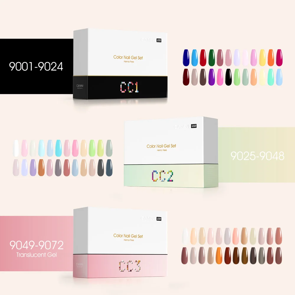 9ml CANNI Venalisa Hema 프리 세미 퍼머넌트 네일 젤 폴리쉬 풀 커버리지 컬러 젤 바니시 오래 지속되는 다이아몬드 템퍼드 탑