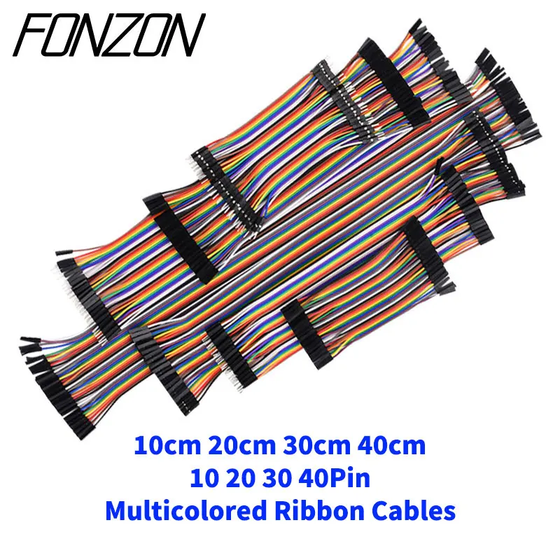 10-40cm 10-40Pin 브레드보드 점퍼 와이어 길이 옵션 Dupont 와이어 모듬 키트 암-수 여러 가지 빛깔의 리본 케이블 title=10-40cm 10-40Pin 브레드보드 점퍼 와이어 길이 옵션 Dupont 와이어 모듬 키트 암-수 여러 가지 빛깔의 리본 케이블 