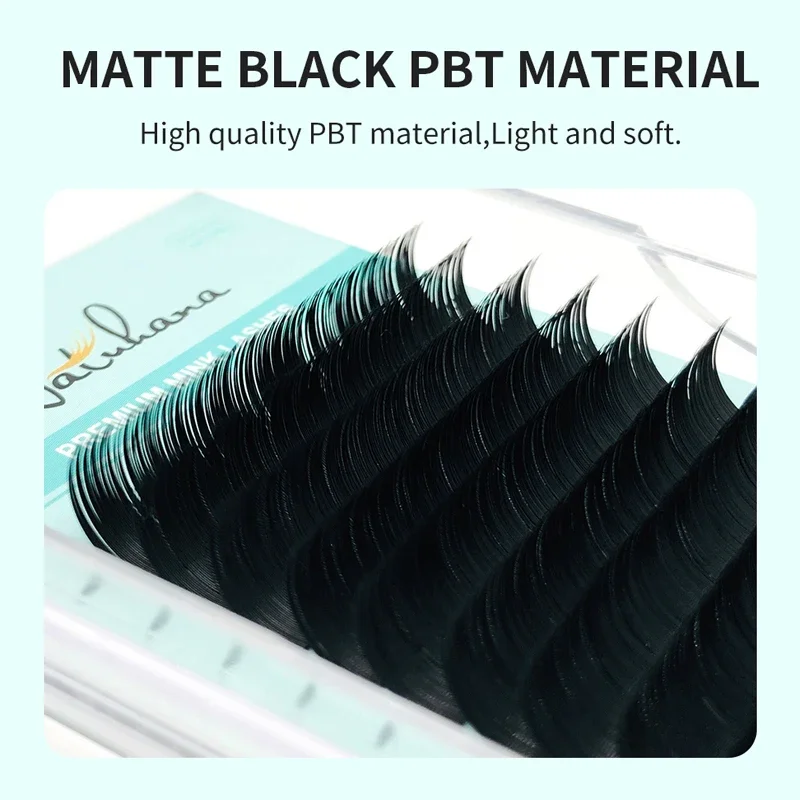 NATUHANA 개인 인조 속눈썹, 천연 PBT 속눈썹 연장, 합성 속눈썹, 화장품 용품, B, C,D, 컬 속눈썹