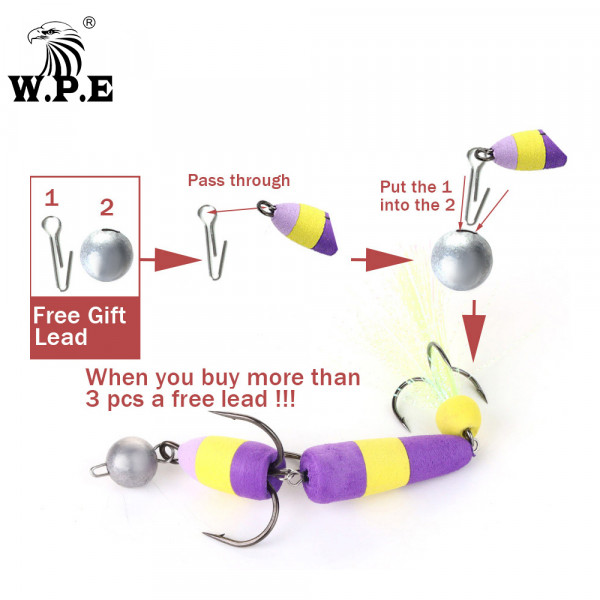 W.P.E 신제품 MANDULA 크기 L 1 피스 낚시 미끼 50 색베이스 미끼 곤충 미끼 소프트 낚시 미끼 Pesca 낚시 Wobbler, 낚시용 미끼 낚시용
