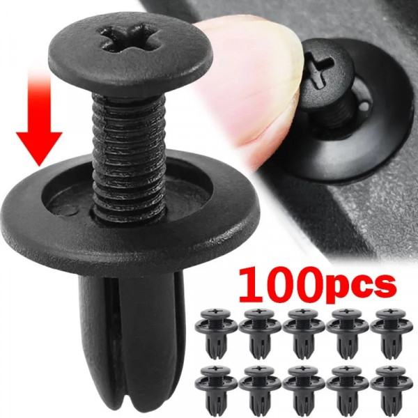 1/5/10/30/50/100pcs 8mm 플라스틱 리벳 패스너 나사 자동차 범퍼 펜더 블랙 리벳 자동차 패스너 클립 Toyota Focus Kia Nis title=1/5/10/30/50/100pcs 8mm 플라스틱 리벳 패스너 나사 자동차 범퍼 펜더 블랙 리벳 자동차 패스너 클립 Toyota Focus Kia Nis 