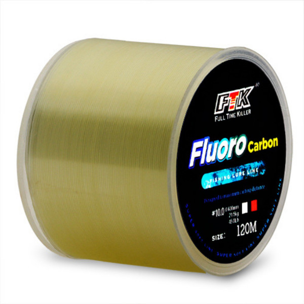 120m 보이지 않는 낚시 라인 반점 플루오로카본 코팅 낚시 라인 0.20mm-0.50mm 4.13LB-34.32LB 초강력 발견 라인