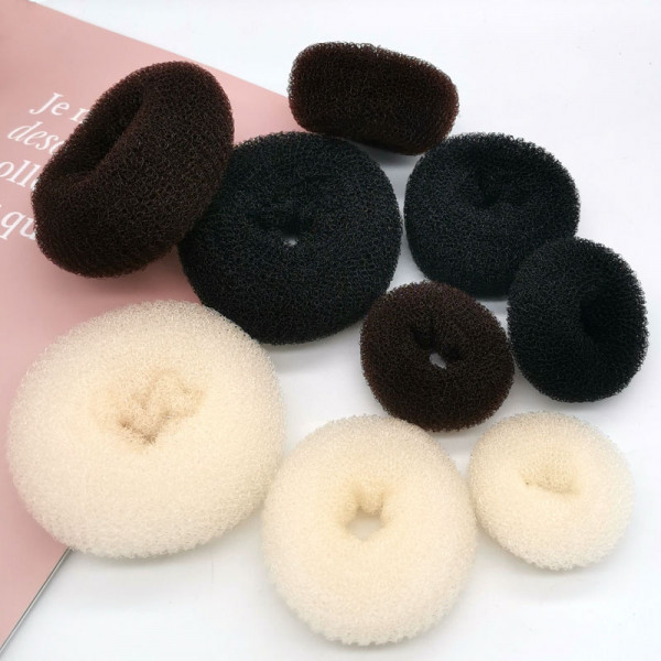 1Pc S M L 블랙/브라운/아이보리 매직 헤어 롤빵 메이커 헤어 도구 용 도넛 베이글 여성용 헤어핀 헤어 액세서리 스타일링 브레이드