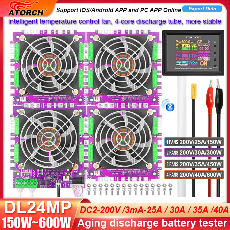 차량 전원 전자 부하 전압 표시기 배터리 테스터, 18650 팩 용량 모니터, USB DC 72V 검사기 도구, DL24MP, 600W title=차량 전원 전자 부하 전압 표시기 배터리 테스터, 18650 팩 용량 모니터, USB DC 72V 검사기 도구, DL24MP, 600W 