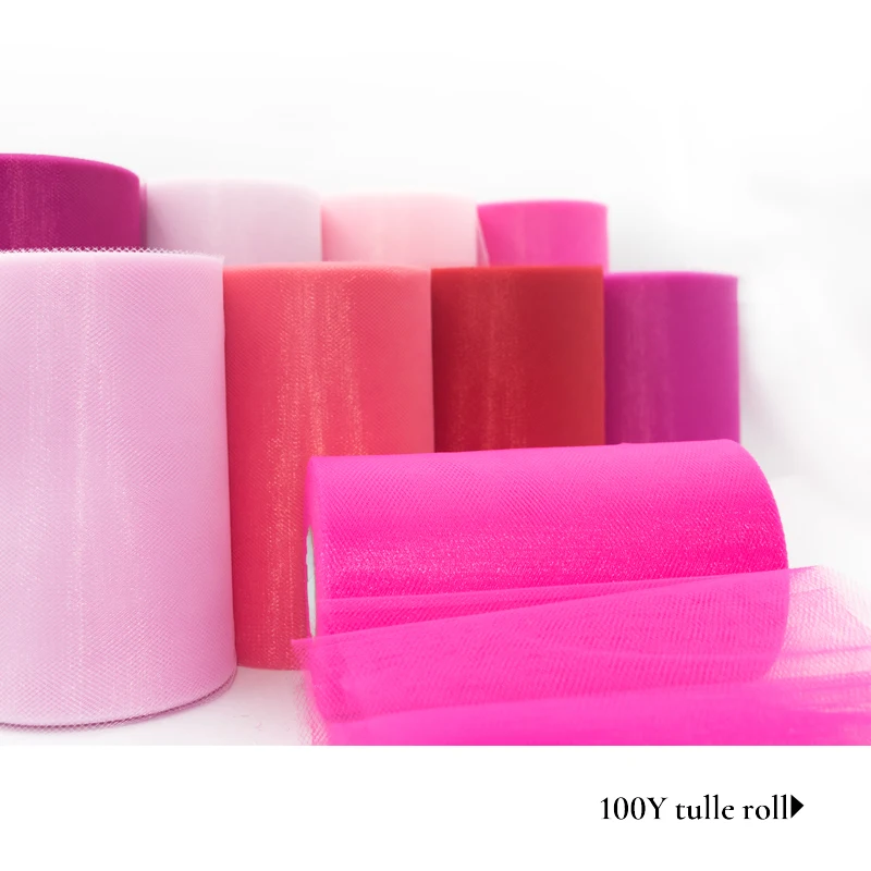 Tulle Roll 100 Yards Organza 웨딩 장식 투투 베이비 샤워 Tulle Roll 15cm 장식 파티 및 이벤트 약혼 장식