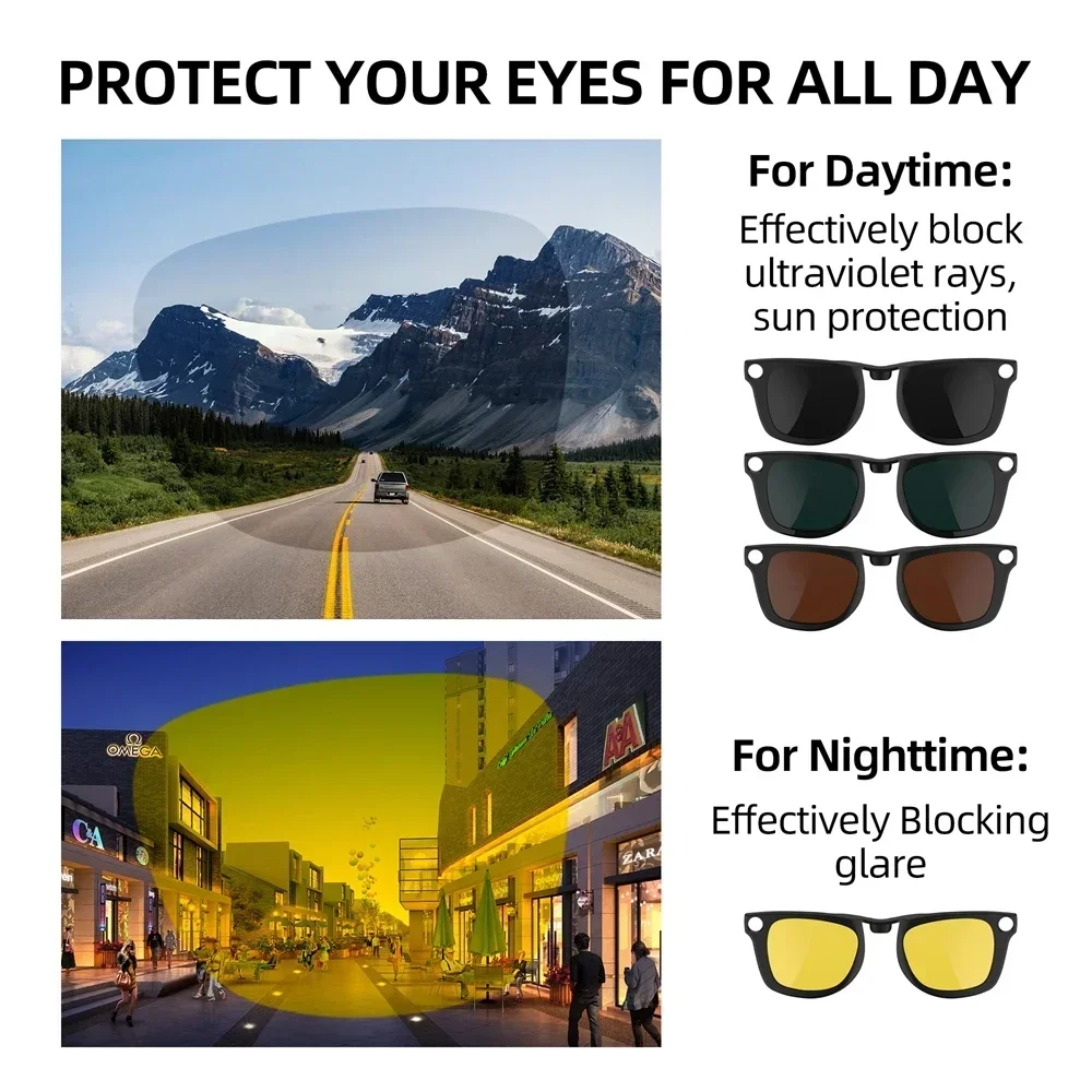 Ray-Ban Meta Wayfarer(대형) RW4008(표준) RW4006 안경 클립 편광 선글라스 렌즈 눈부심 방지용 Hibloks
