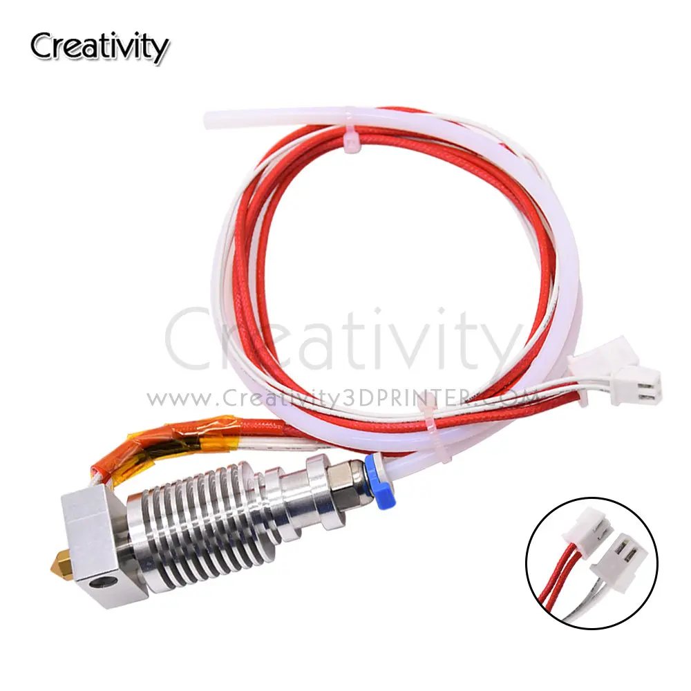 For Creality 엔더 3 금속 J 헤드 CR10 MK8 핫 엔드 압출기 키트 CR10 프로 엔더-3 V2 엔더 5  3D 프린터 용 열 블록 노즐 히터 서미스터