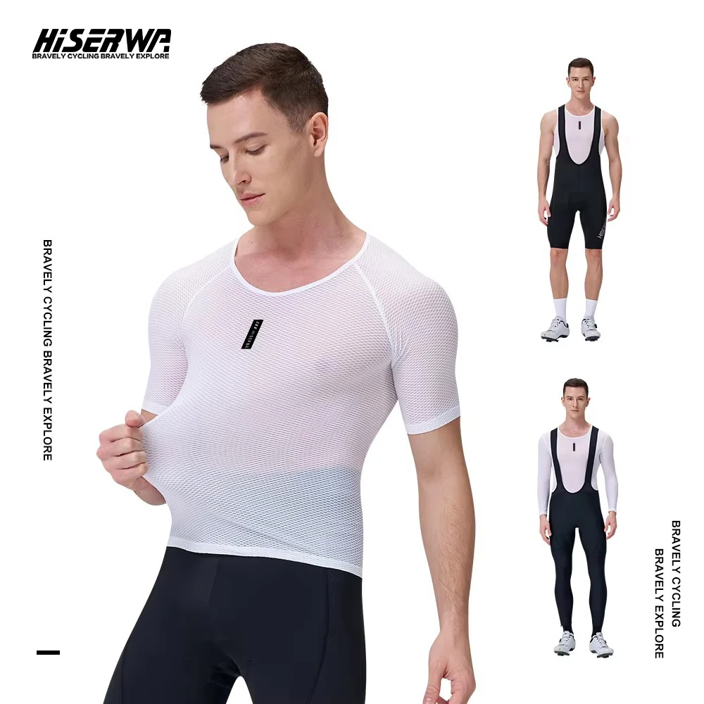 HISERWA 사이클링 기본 레이어 남자 여름 사이클링 언더 셔츠 MTB 도로 자전거 속옷 통기성 빠른 건조 메쉬 자전거 사이클 조끼 title=HISERWA 사이클링 기본 레이어 남자 여름 사이클링 언더 셔츠 MTB 도로 자전거 속옷 통기성 빠른 건조 메쉬 자전거 사이클 조끼 