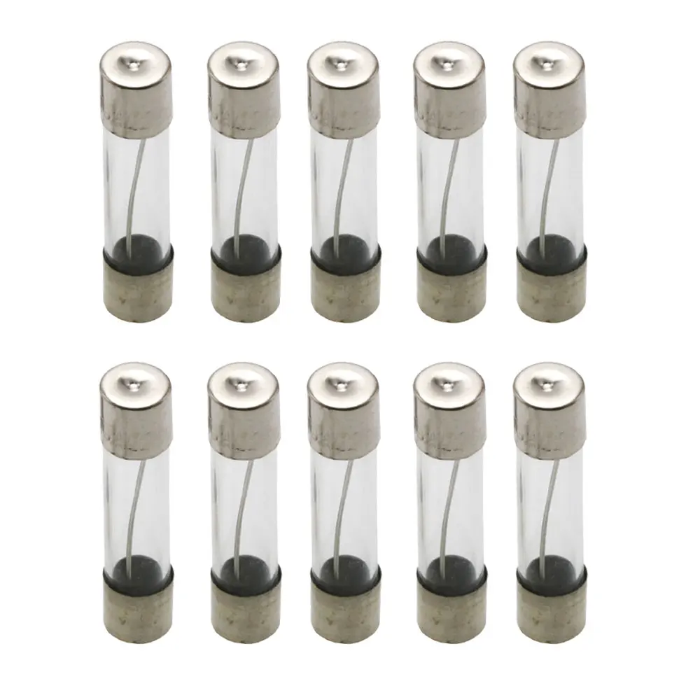 10Pcs/100Pcs 5*20mm 6*30mm 빠른 블로우 유리관 퓨즈 5x20 6x30 250V 0.1 0.5 1 2 3 3.15 4 5 6 7 8 10 12 15 20 25 30A AMP 퓨즈