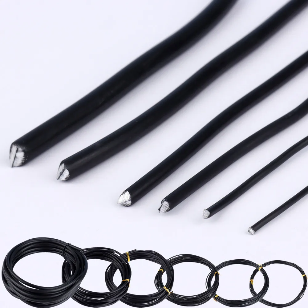 정원 분재 모양 알루미늄 와이어, 정원 및 식물 모양용 블랙 6 가지 크기, 1.0mm, 1.5mm, 2.0mm, 3mm, 4mm, 5mm title=정원 분재 모양 알루미늄 와이어, 정원 및 식물 모양용 블랙 6 가지 크기, 1.0mm, 1.5mm, 2.0mm, 3mm, 4mm, 5mm 