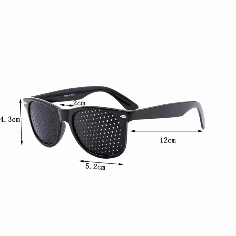 비전 케어 웨어러블 교정 안경 개선 Stenopeic 핀홀 핀홀 안경 피로 방지 눈 보호 Oculos De Grau