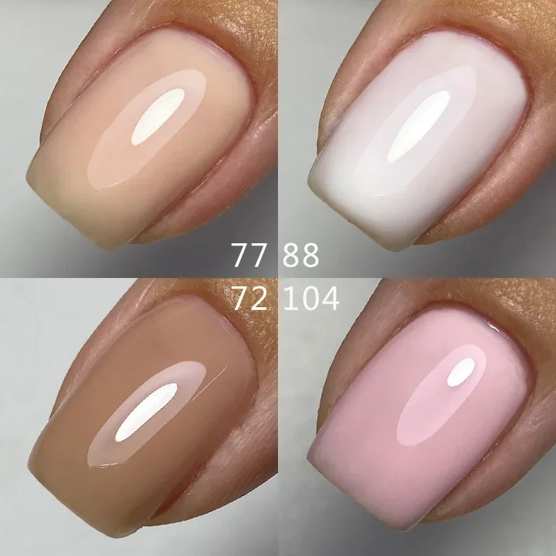 MSHARE 밀키 핑크 러버베이스 젤 글리터 카무플라주 컬러 코트 싹 오프 네일 젤 바니시 래커 10ml UV LED 젤 폴리쉬