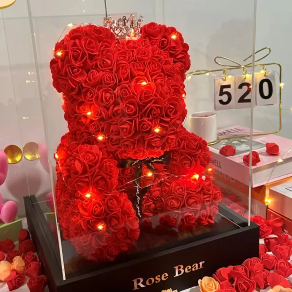 인공 꽃 영원한 장미 테디 베어 엄마를 위한 어머니의 날 생일 발렌타인 데이 기념일 선물 및 장식 미니어처 title=인공 꽃 영원한 장미 테디 베어 엄마를 위한 어머니의 날 생일 발렌타인 데이 기념일 선물 및 장식 미니어처 