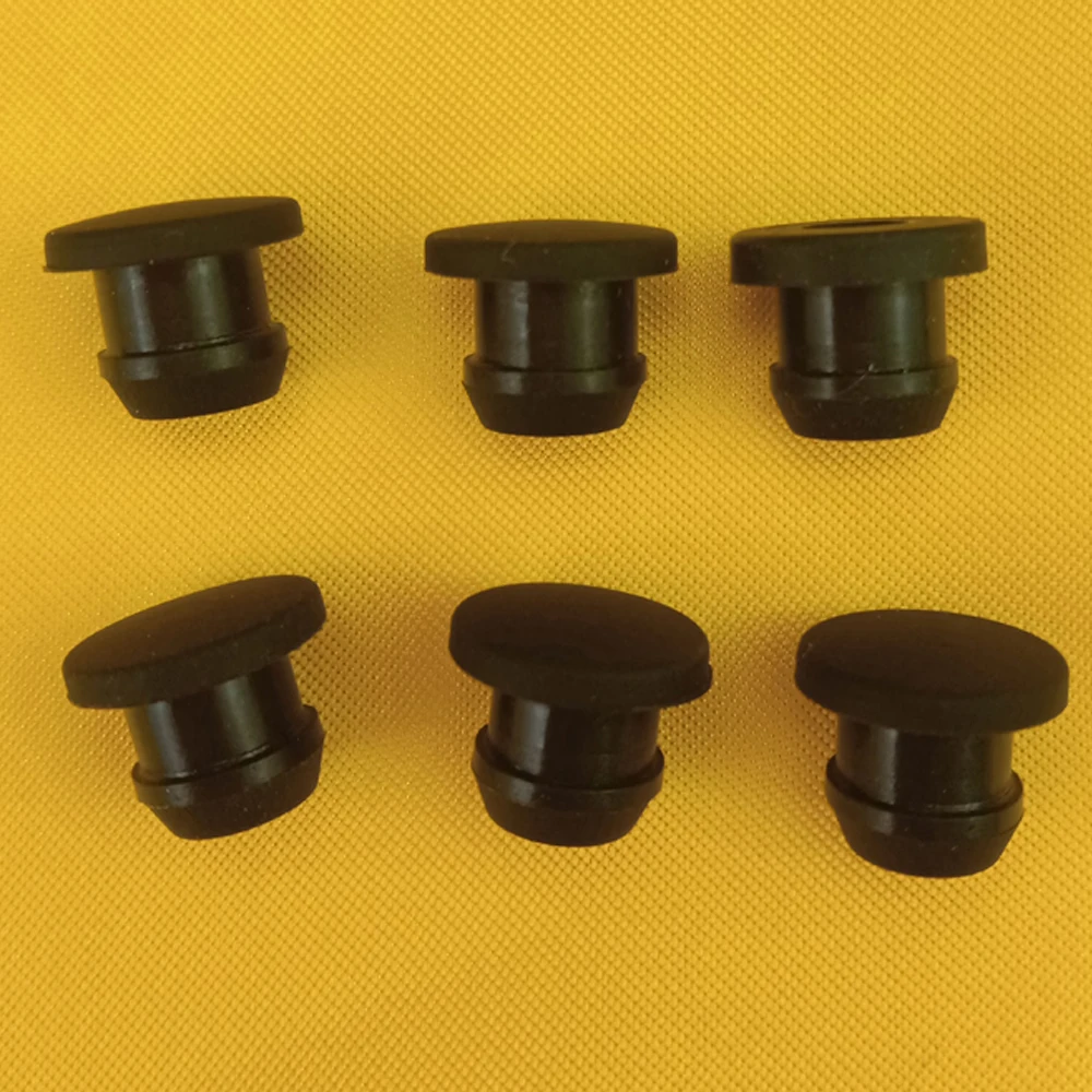 2.5-50.6mm 검정색 원추형 스냅온 실리콘 고무 T 유형 플러그 블랭킹 엔드 캡 튜브 삽입 마개 증거 고온