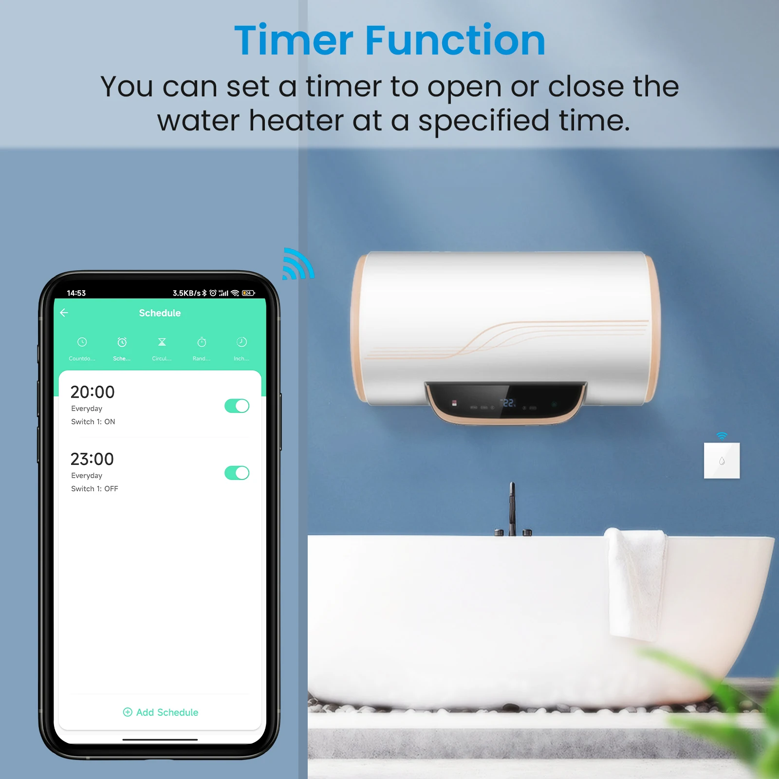 LoraTap WiFi 보일러 온수기 EU US IL 스위치 Tuya 스마트 라이프 App 원격 제어 에너지 모니터링 음성 Google 홈 Alexa
