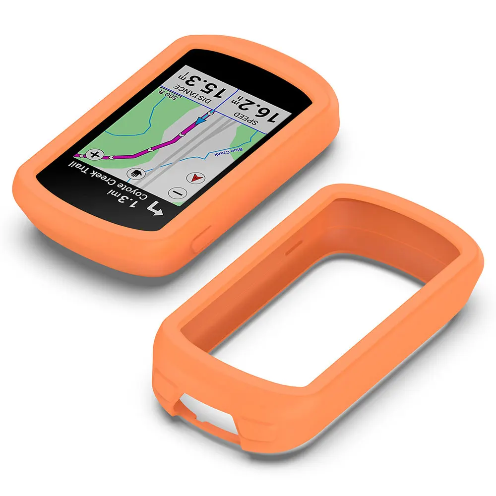 Garmin Edge Explore 2 보호 케이스 + 유리 필름 보호 커버 용 2 in 1 Garmin Explore2 용 자전거 자전거 실리콘 케이스