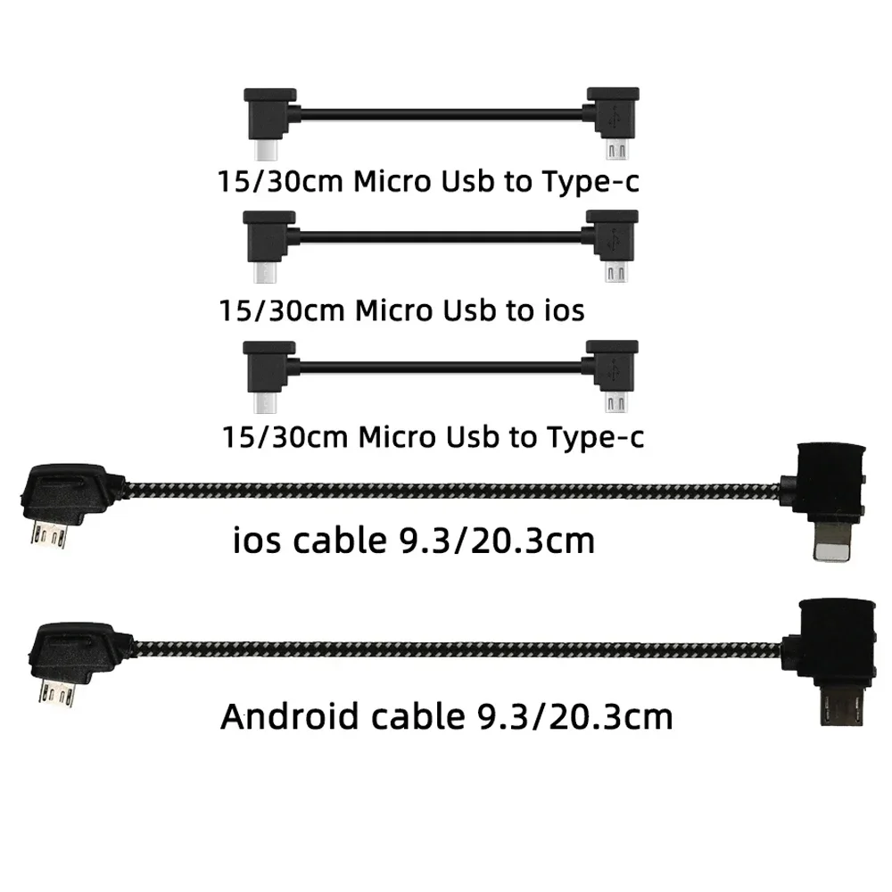 데이터 케이블 OTG 리모컨-휴대폰 태블릿 커넥터, USB C타입 IOS 확장, DJI 미니 4K, 2/3 프로, SE, 프로, 에어, 매빅 2/3 title=데이터 케이블 OTG 리모컨-휴대폰 태블릿 커넥터, USB C타입 IOS 확장, DJI 미니 4K, 2/3 프로, SE, 프로, 에어, 매빅 2/3 