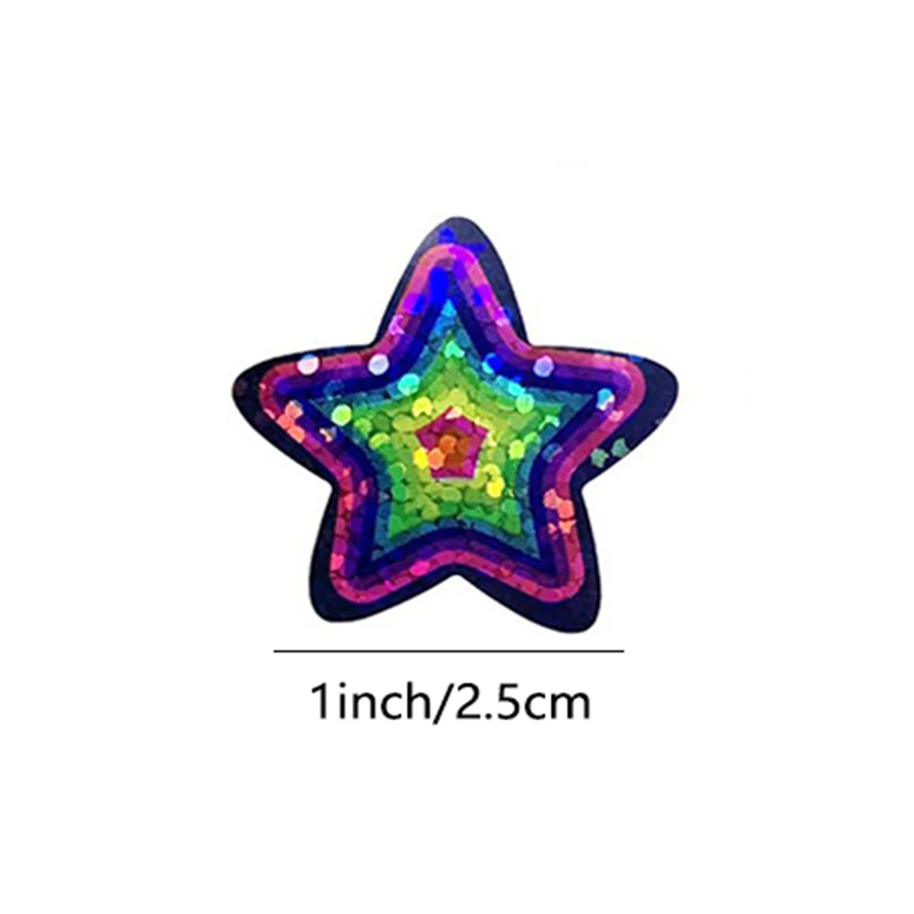 100-500pcs 컬러 스타 스티커 생일 결혼 선물 파티 장식 인감 스티커 봉투 초대장 스티커 베이킹 라벨