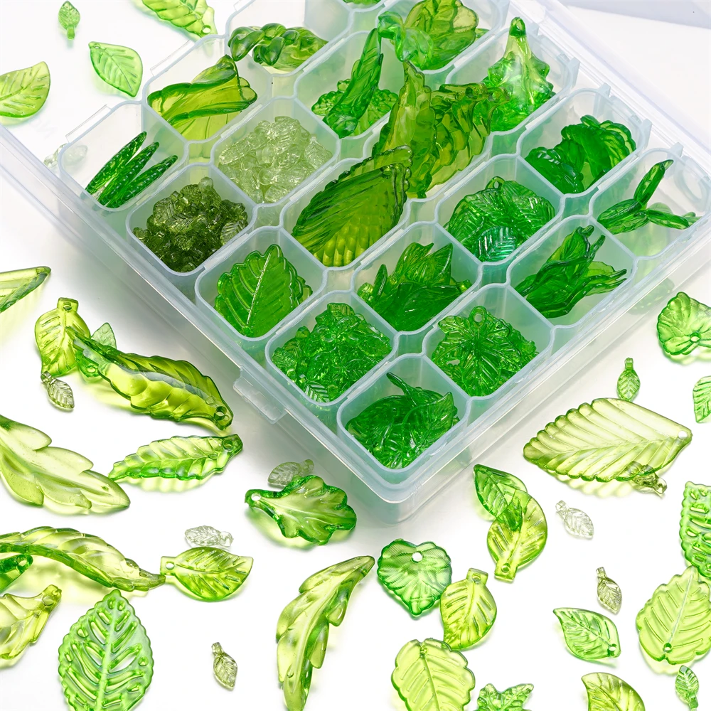 10-100pcs 혼합 녹색 잎 아크릴 펜 던 트 쥬얼리에 대 한 다양 한 스페이서 매력 비즈 Diy 목걸이 팔찌 귀걸이 만들기 title=10-100pcs 혼합 녹색 잎 아크릴 펜 던 트 쥬얼리에 대 한 다양 한 스페이서 매력 비즈 Diy 목걸이 팔찌 귀걸이 만들기 