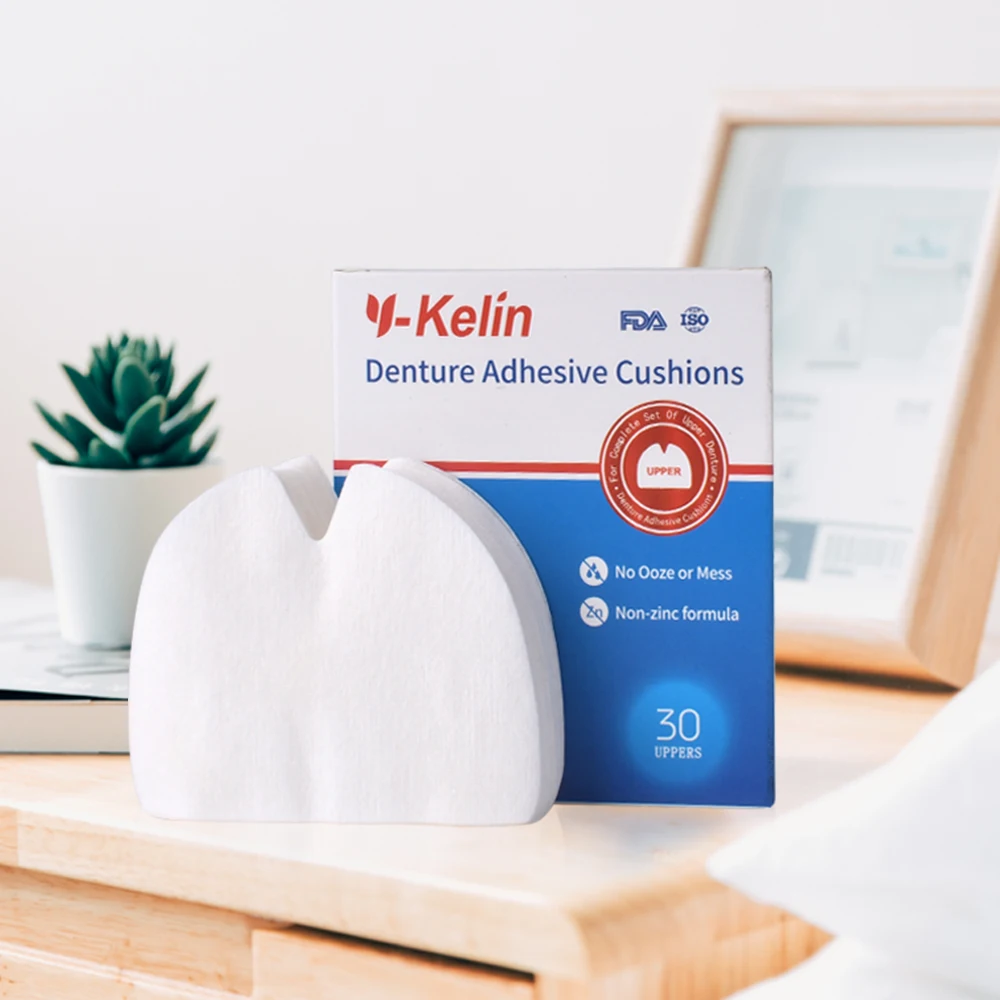 Y-Kelin 틀니 접착 쿠션 30/90/150 패드/팩 하부 자연스럽고 강한 하루 종일 홀드 컴포트 쿠션