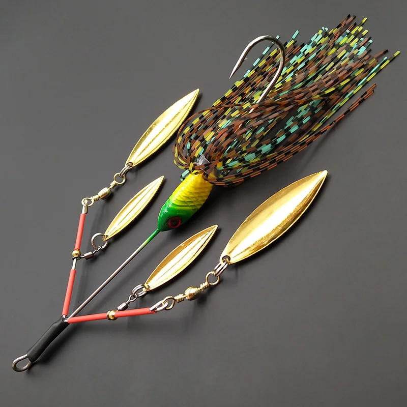Lunker Spinner Baits 하드 낚시 미끼 23g 시끄러운 버즈 회전 블레이드 버블 진동 탠덤 스핀 버드 나무베이스 송어 퍼치 파이크 title=Lunker Spinner Baits 하드 낚시 미끼 23g 시끄러운 버즈 회전 블레이드 버블 진동 탠덤 스핀 버드 나무베이스 송어 퍼치 파이크 
