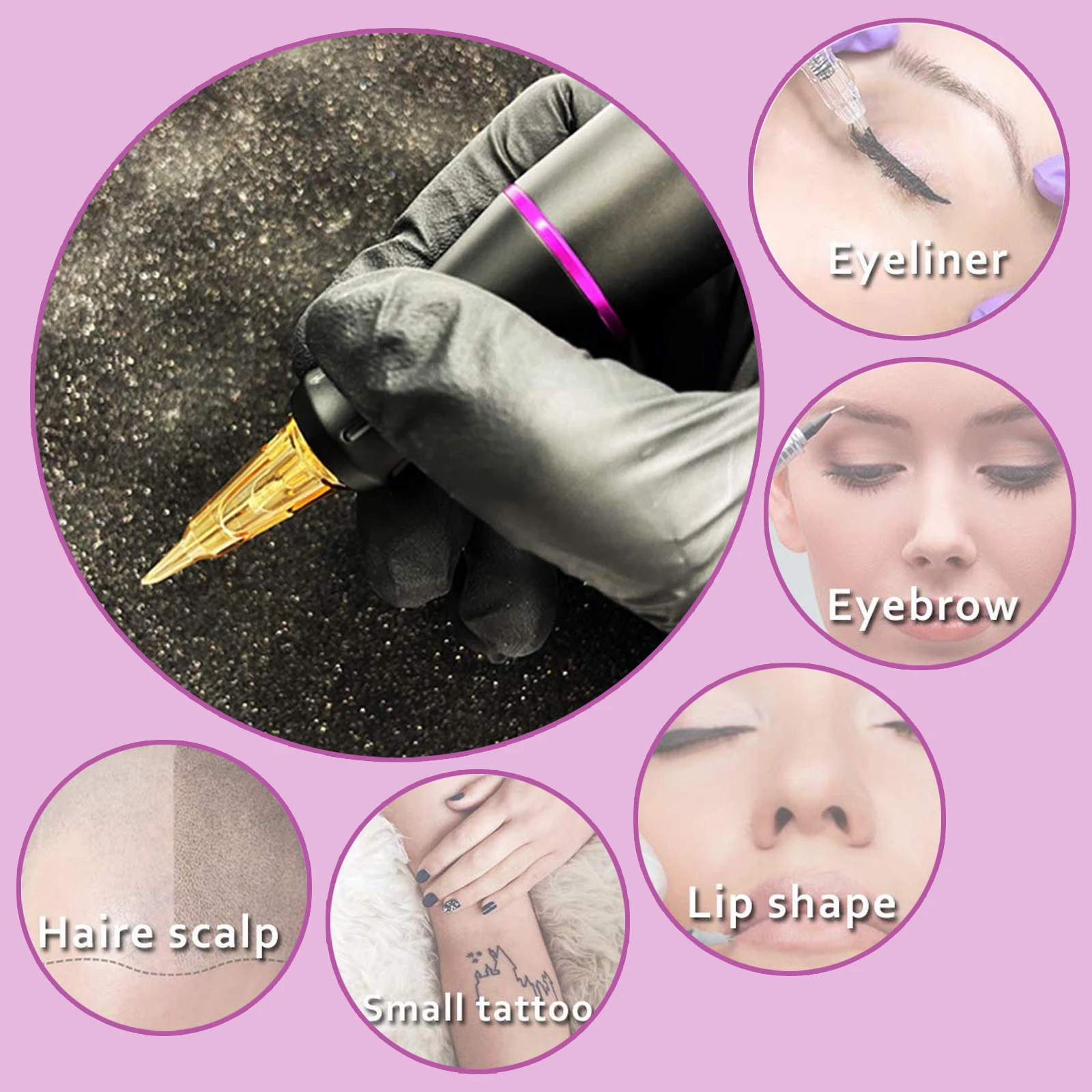 EZ 카트리지 문신 바늘 SMP PMU V 선택 Micropigmentation 영구 메이크업, 속눈썹 입술 눈썹 마이크로블레이딩