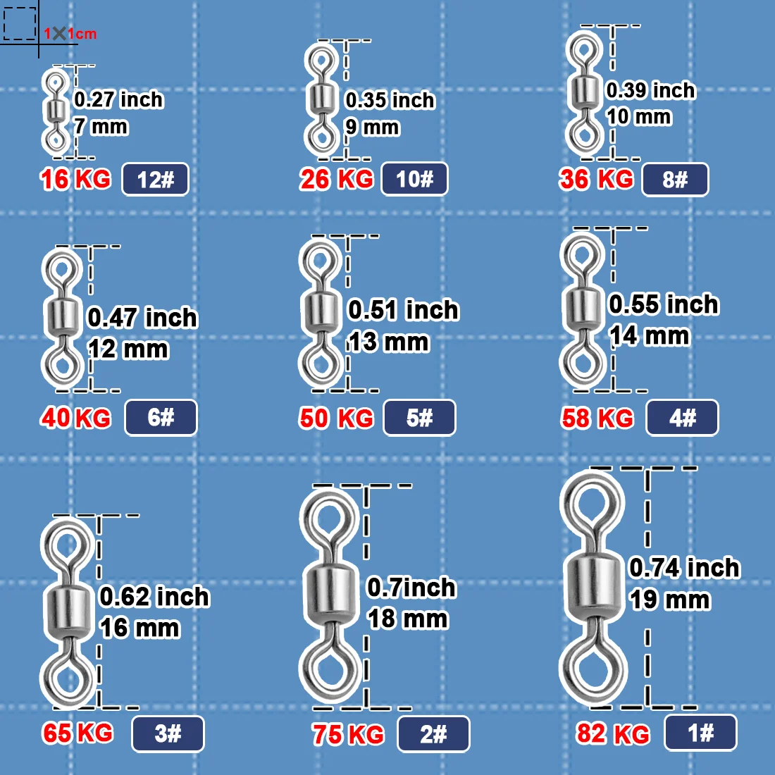낚시 회전 25~100Pcs 스테인레스 스틸 롤링 배럴 회전 낚시 라인 커넥터 마이크로 회전 솔리드 링 낚시 태클
