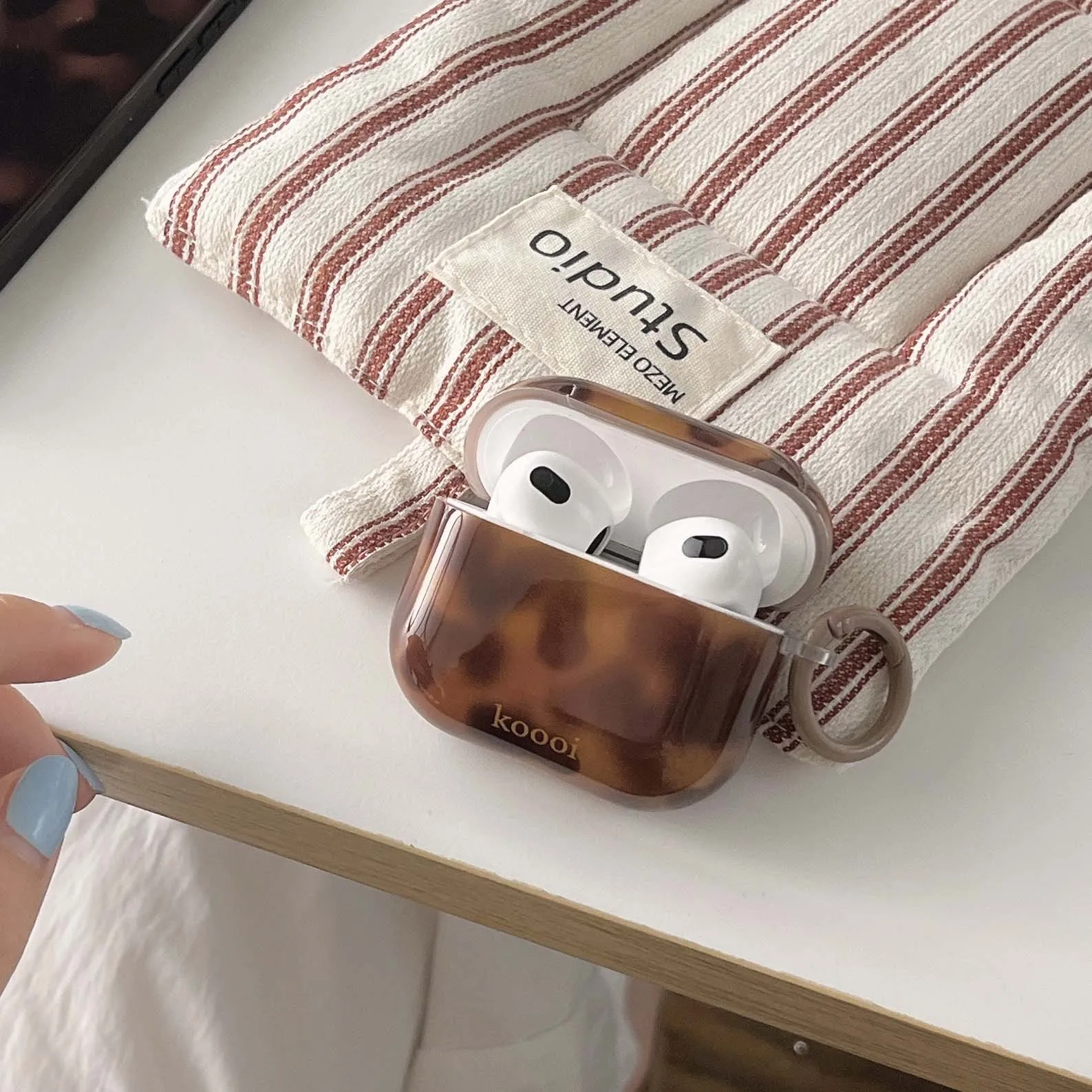 Cool imd lamber 앰버 이어폰 케이스 ins 보호기 헤드셋 커버 apple airpods 2nd pro 2 3 4 1 무선 블루투스 충전 박스