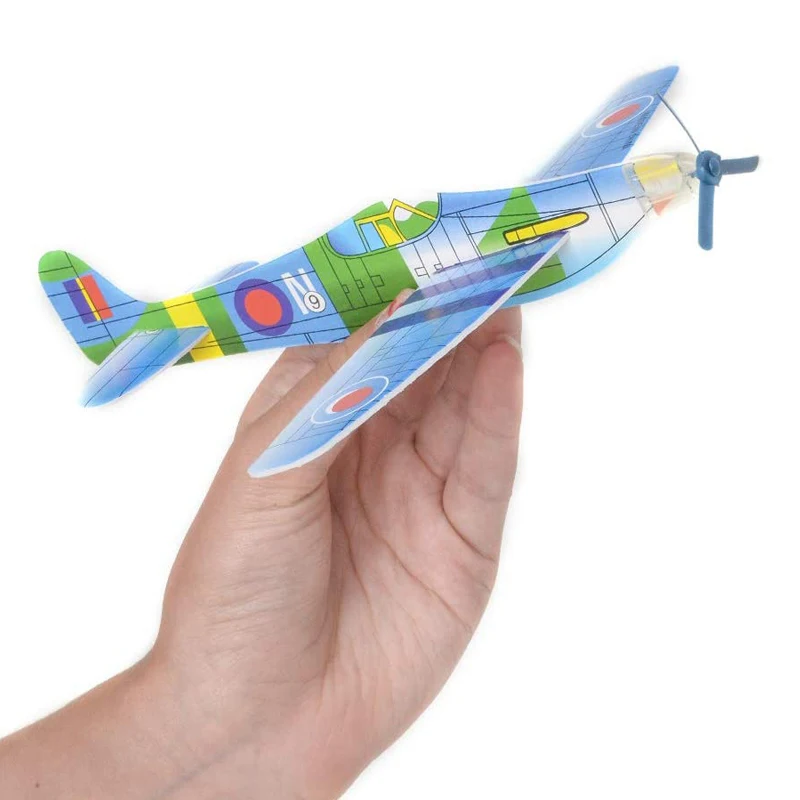 어린이 DIY 손 던지기 비행 글라이더 비행기 야외 장난감 파티 호의 Avion Polystyrène Planeur Juguetes Divertidos Y Graciosos