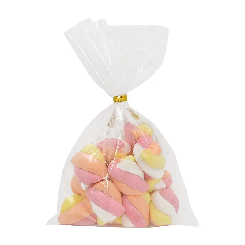 100Pcs 투명 비닐 봉투 캔디 롤리팝 쿠키 포장 지우기 Opp 셀로판 가방 크리스마스 선물 웨딩 생일 파티