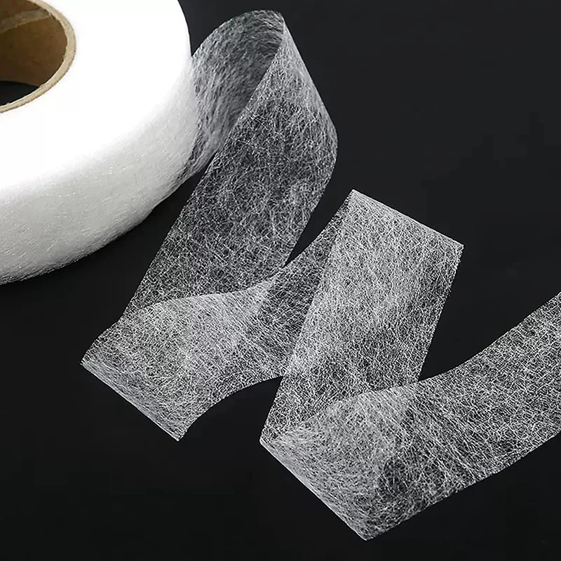 1Pc 핫멜트 양면 테이프 자체 접착 바지 DIY 봉제 공예 패치 워크 용품에 대한 바지 직물에 붙여 넣기 철