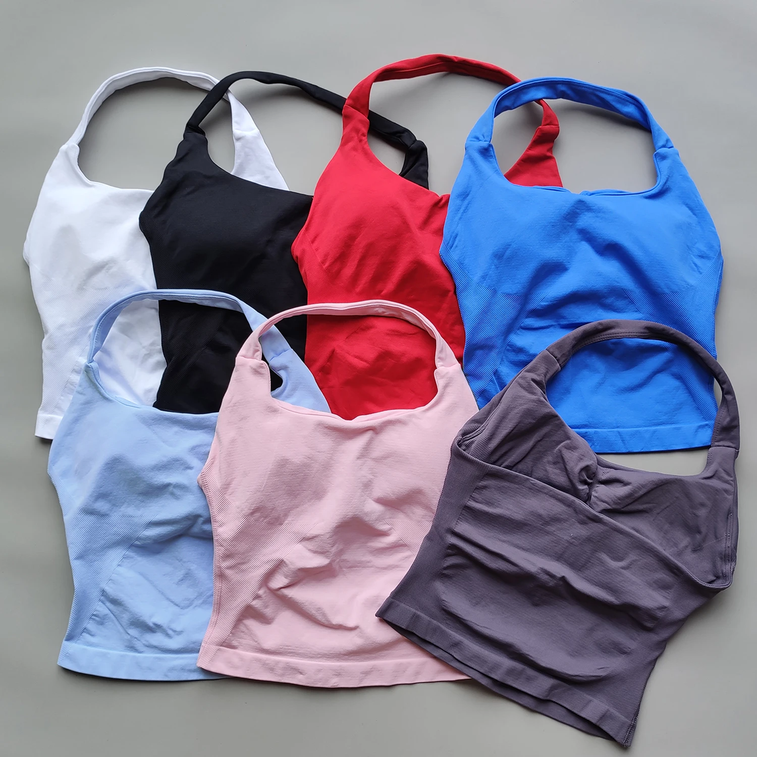 ARFTE 홀터 탑 체육관 조끼 여성 등이없는 탱크 탑 스포츠 브래지어 러닝 조끼 운동 탑 Activewear 요가 의류 title=ARFTE 홀터 탑 체육관 조끼 여성 등이없는 탱크 탑 스포츠 브래지어 러닝 조끼 운동 탑 Activewear 요가 의류 