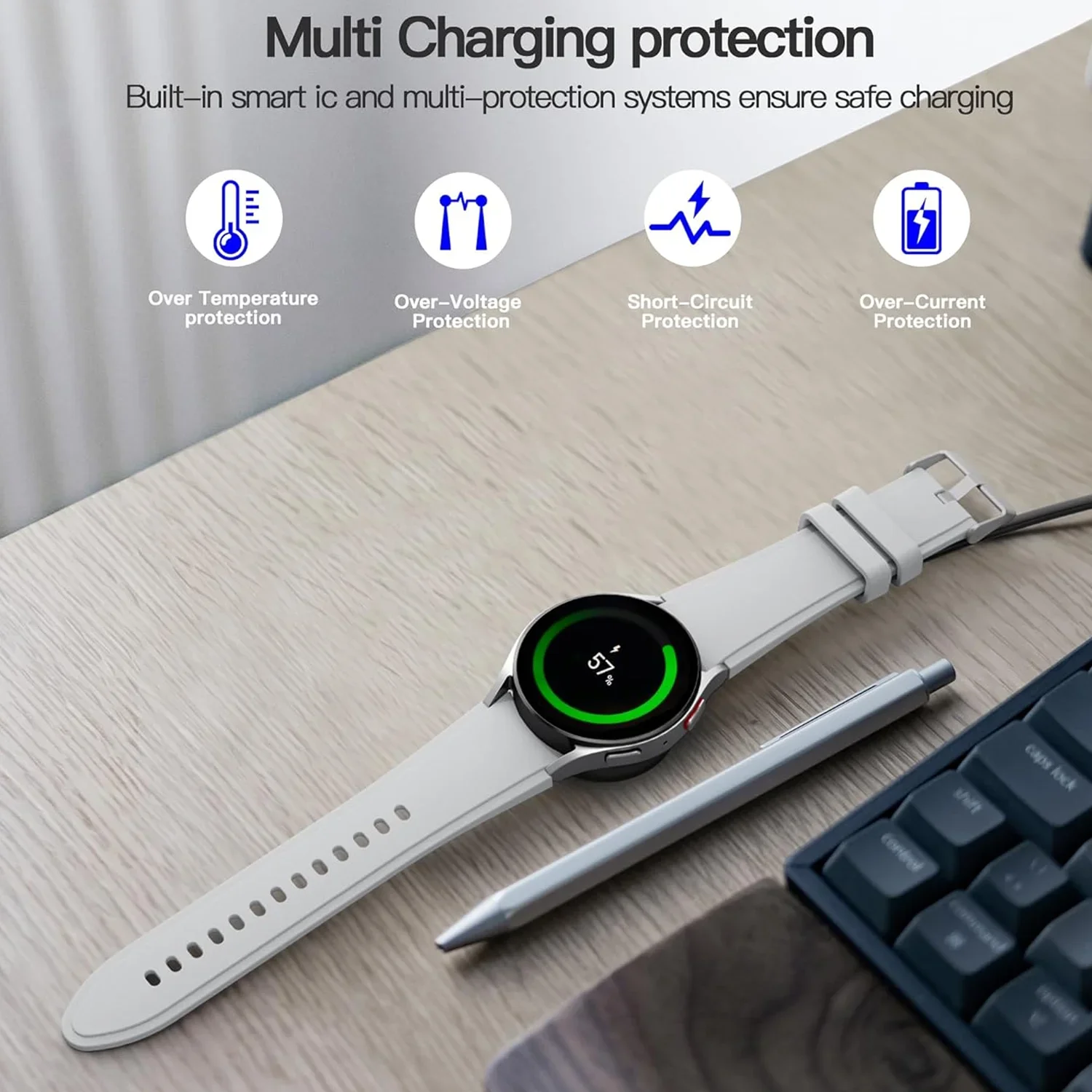 삼성 갤럭시 시계 7 울트라 FE 6 5 프로 고속 충전 USB C 용 자기 충전기 삼성 시계 4 3 2 1 범용 충전