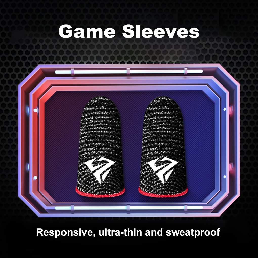 PUBG 게이머를위한 10pcs 모바일 게임 손가락 끝 장갑 Sweatproof Anti-slip 터치 스크린 손가락 슬리브 통기성 게임 손가락 커버