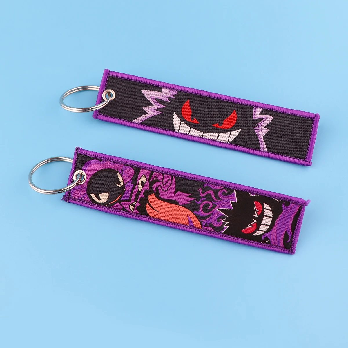Gengar 귀여운 키 태그 자동차 오토바이에 대 한 애니메이션 키 체인 키 홀더 열쇠 고리 여성 남성 패션 쥬얼리 액세서리 선물 1PCS
