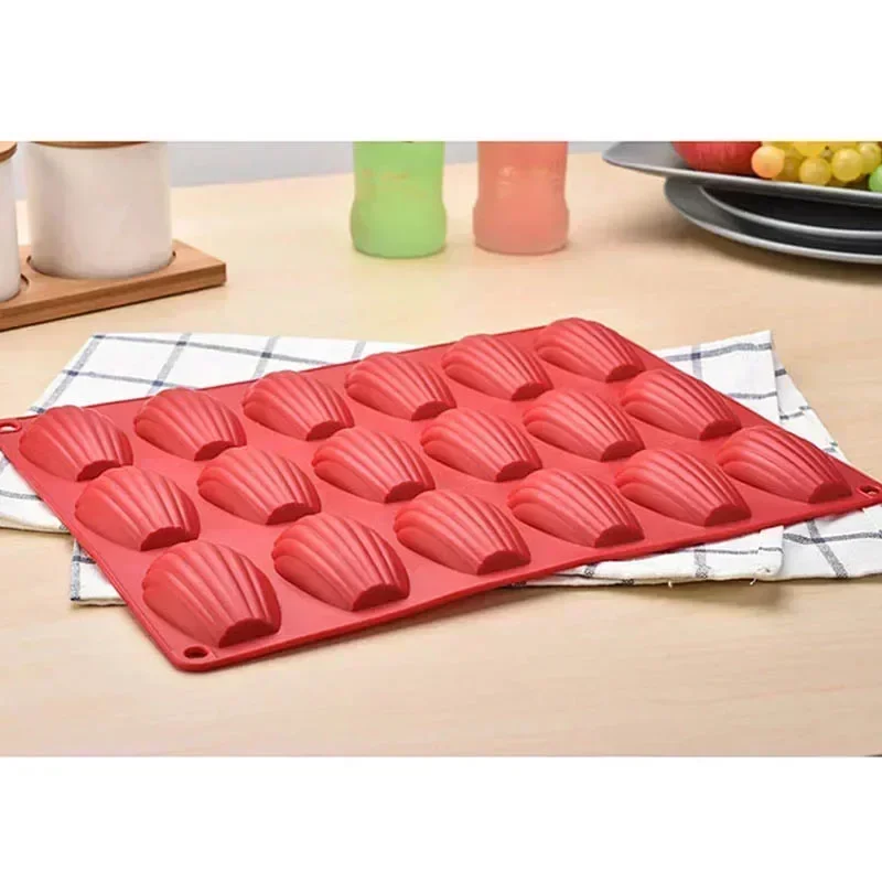 미니 식품 학년 마들렌 실리콘 케이크 금형 쿠키 금형 DIY 쉘 베이킹 팬 금형 주방 Bakeware 액세서리