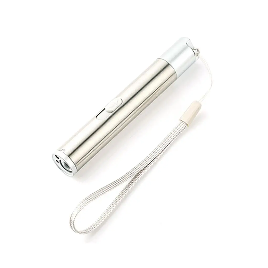 포인터 USB 충전 충전식 3-in-1 손전등 적외선 다기능 UV 교육 조명 선물 애완 동물 훈련