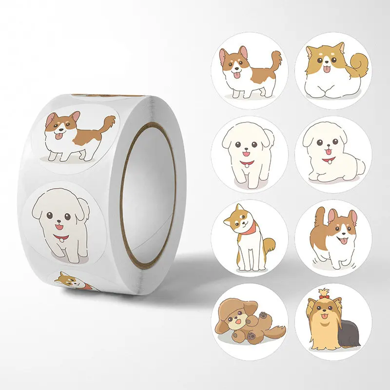 50-500pcs 귀여운 고양이 동물 보상 스티커 새로운 어린이 동기 부여 스티커 DIY 크리 에이 티브 친화적 인 캠퍼스 사무실 자체 접착 라벨