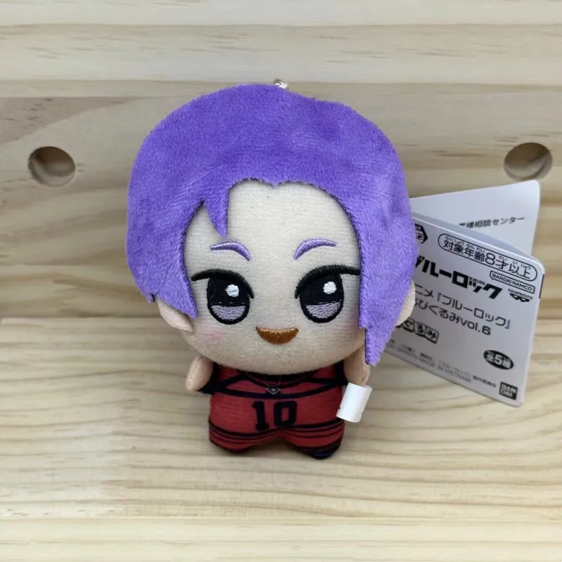 10cm 새로운 블루 잠금 플러시 펜던트 키 체인 Isagi Yoichi Nagi Seishiro Mikage Reo Rin Itoshi Itoshi Sae 액션 인형 장난감 가방 선물