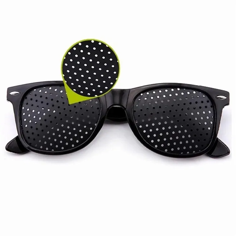 비전 케어 웨어러블 교정 안경 개선 Stenopeic 핀홀 핀홀 안경 피로 방지 눈 보호 Oculos De Grau