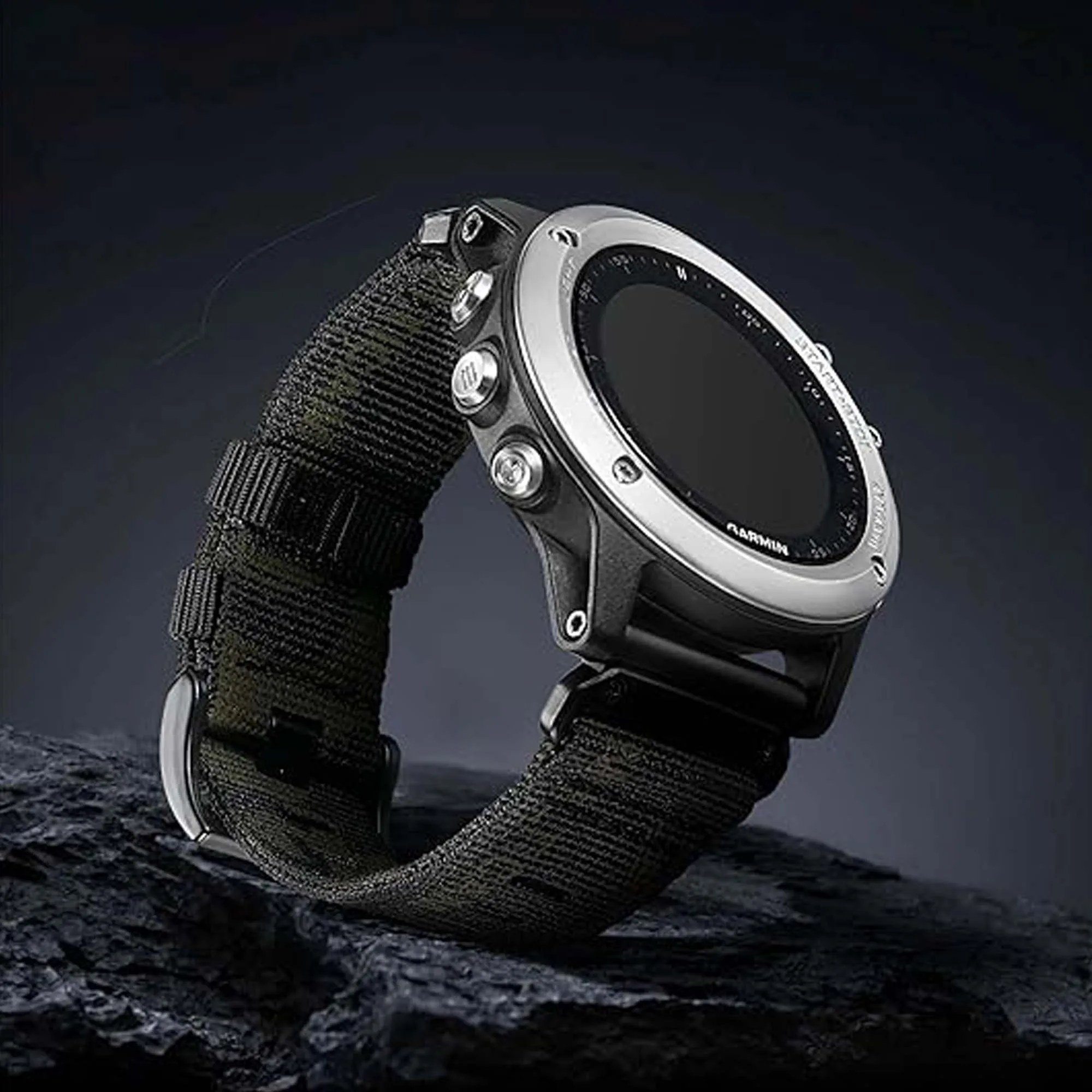 Garmin Fenix ​​7 7X 6X Pro/Epix Pro Gen 2 51mm 47mm/Fenix6 5Plus 5XPlus 브레이드 시계 밴드용 QuickFit 22mm 26mm 나일론 스트랩