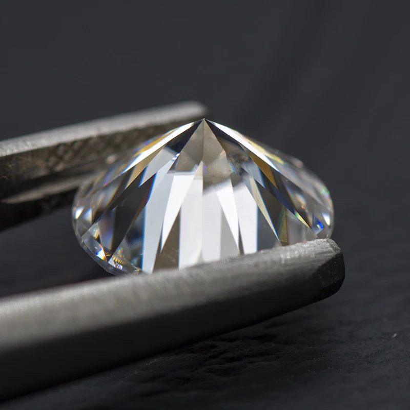 Moissanite 스톤 라운드 컷 D 컬러 VVS1 0.1ct-12ct DIY 목걸이 귀걸이 주요 재료 GRA 인증서가있는 다이아몬드 테스터 통과
