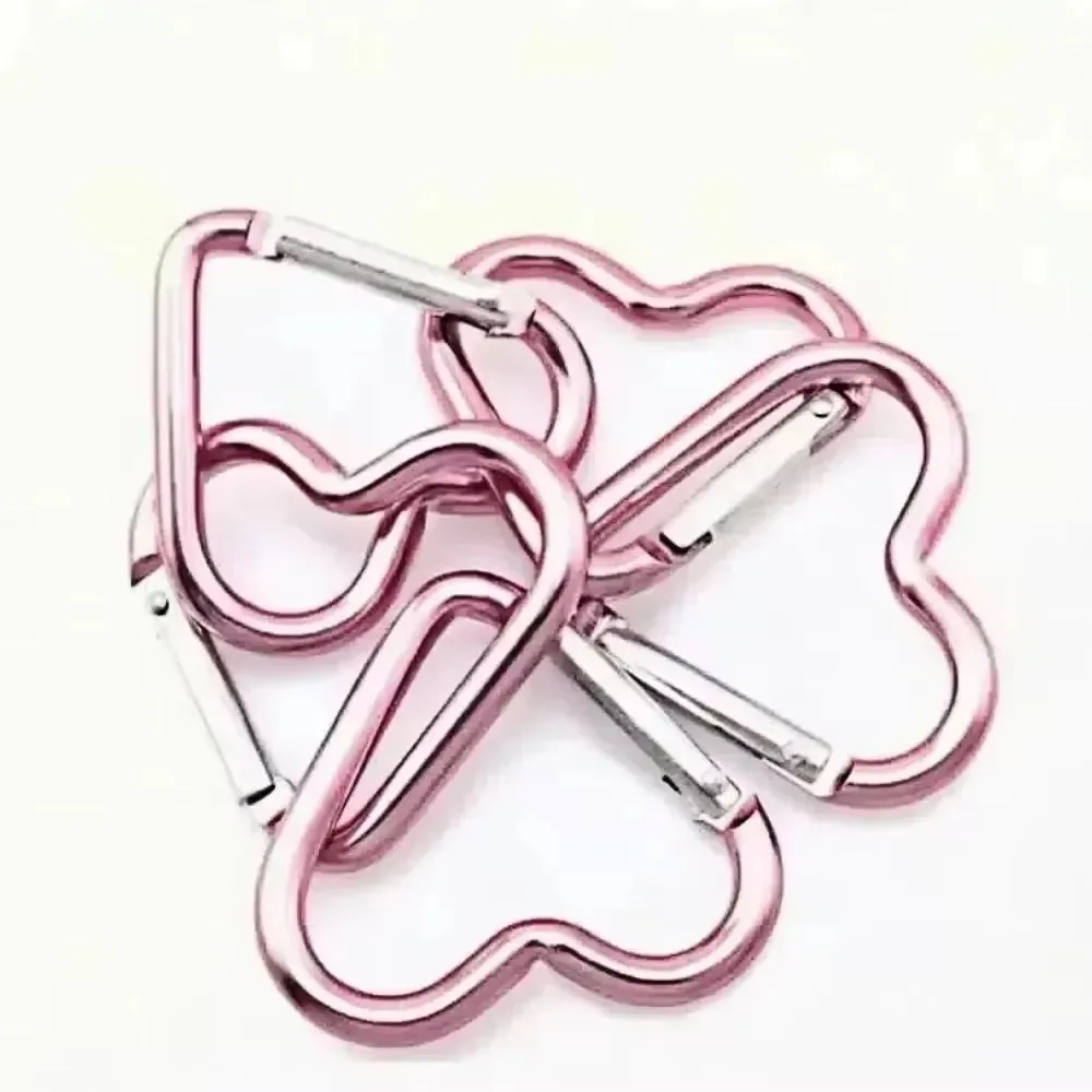 하트 모양의 금속 키 체인 야외 스포츠 Carabiner 등산 캠핑 열쇠 고리 버클 멀티 여행 키트 후크 교수형 열쇠 고리