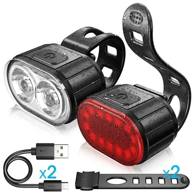BUCKLOS 자전거 라이트 세트 충전식 후면 조명 전면 램프 방수 라이딩 헤드 라이트 USB MTB 미등 Led 1PC 사이클링 부품 title=BUCKLOS 자전거 라이트 세트 충전식 후면 조명 전면 램프 방수 라이딩 헤드 라이트 USB MTB 미등 Led 1PC 사이클링 부품 