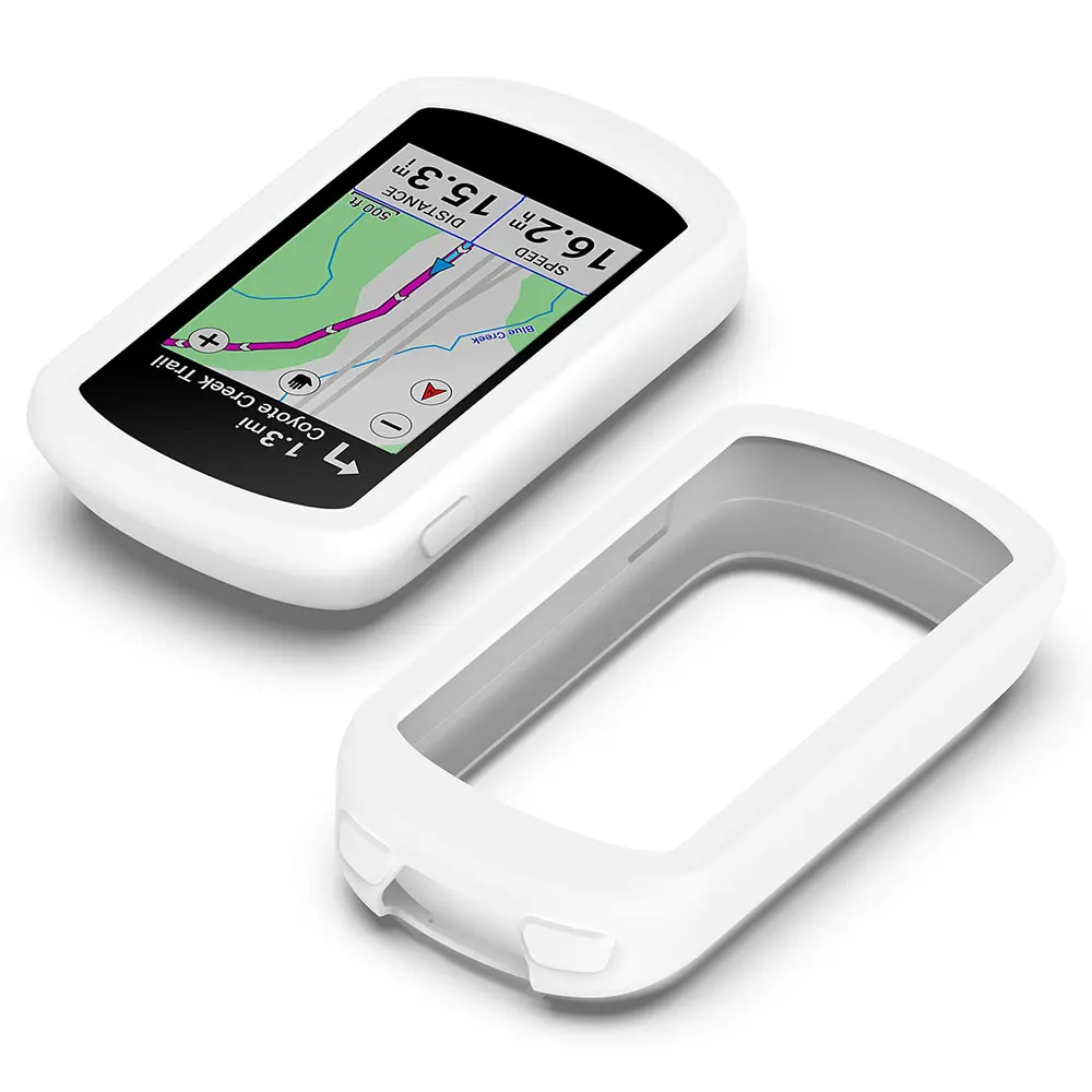 Garmin Edge Explore 2 보호 케이스 + 유리 필름 보호 커버 용 2 in 1 Garmin Explore2 용 자전거 자전거 실리콘 케이스
