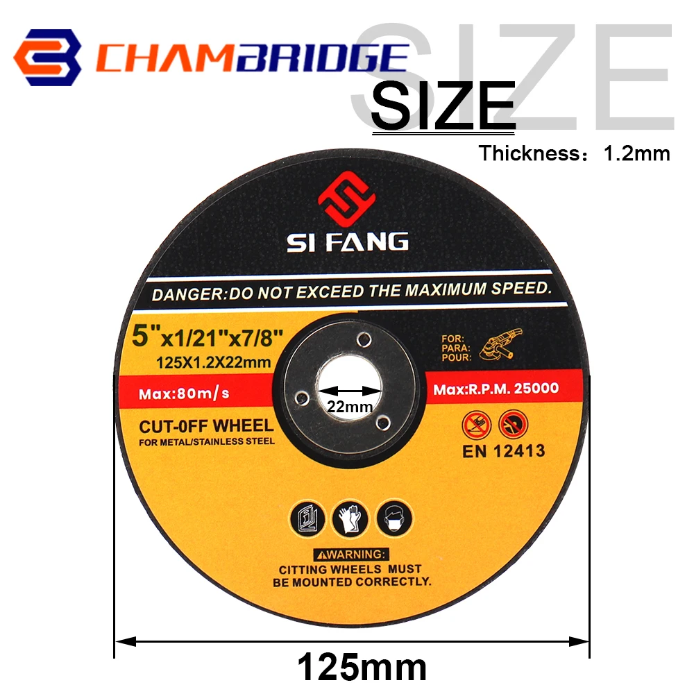 금속 커팅 디스크, 플랩 샌딩 디스크, 앵글 그라인더 휠, 125mm, 5 인치 컷 오프 휠, 3-60 개