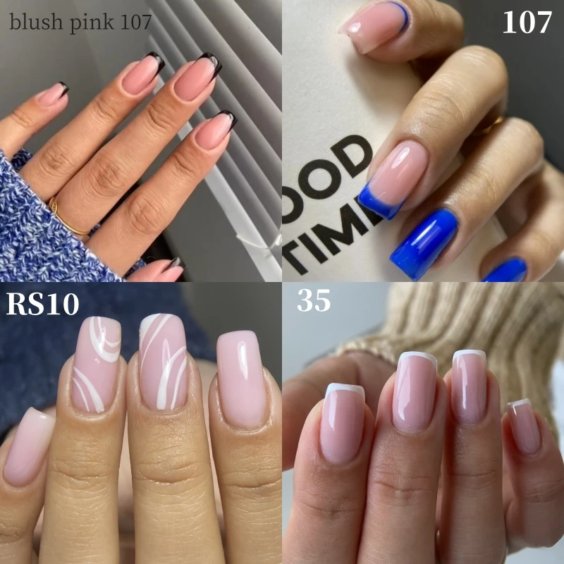 MSHARE 밀키 핑크 러버베이스 젤 글리터 카무플라주 컬러 코트 싹 오프 네일 젤 바니시 래커 10ml UV LED 젤 폴리쉬