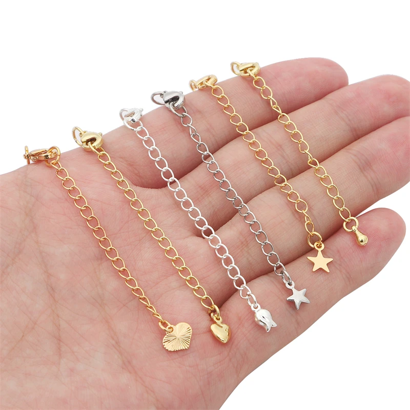 1/2/5pcs DIY 쥬얼리에 대 한 랍스터 걸쇠 커넥터와 황동 확장 확장 테일 체인 결과 팔찌 목걸이 만들기 title=1/2/5pcs DIY 쥬얼리에 대 한 랍스터 걸쇠 커넥터와 황동 확장 확장 테일 체인 결과 팔찌 목걸이 만들기 